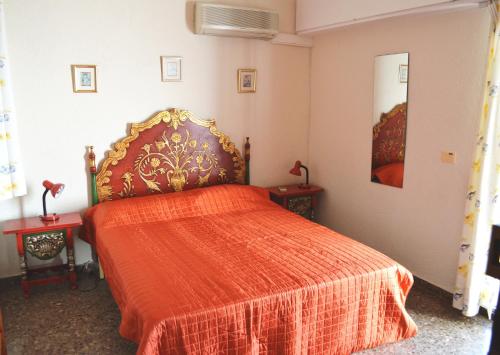 Posteľ alebo postele v izbe v ubytovaní Ferienhaus mit Pool, primera linea