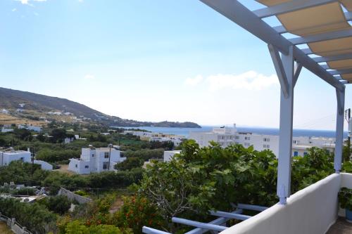 a view from the balcony of a house at Studio Ioanna Tinos in Kionia