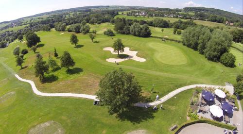 an overhead view of a golf course at Golf Hotel Mergelhof in Gemmenich