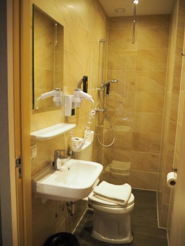 Koupelna v ubytování Aston City Hotel