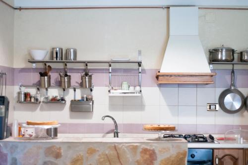 Dapur atau dapur kecil di B&B L'Angelica