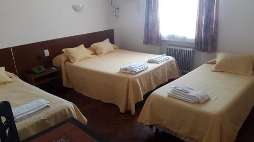 Un pat sau paturi într-o cameră la Hotel Regidor
