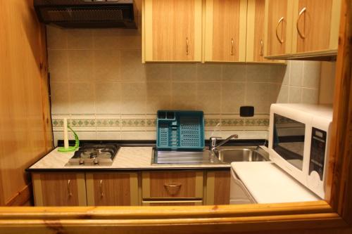 Kuchyň nebo kuchyňský kout v ubytování Viccini Suites