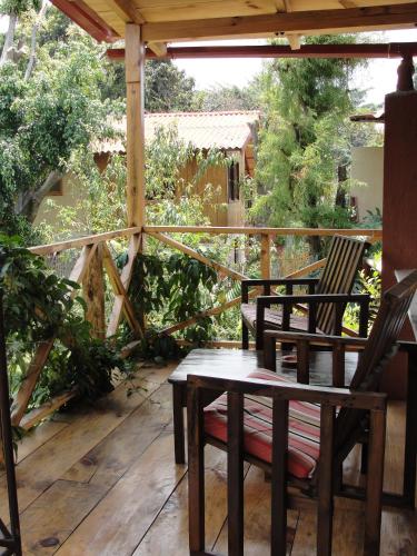 Balkoni atau teres di Hotel Utz Jay