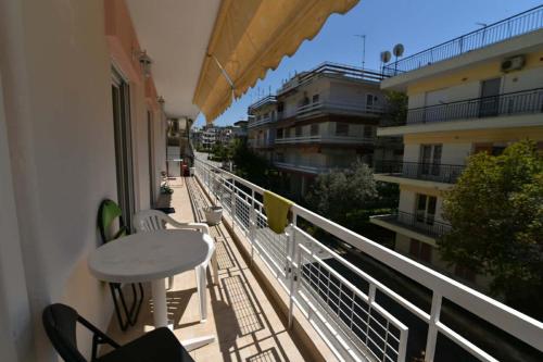 Balkón nebo terasa v ubytování Grcka-Reni Greece Beach