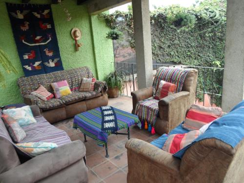 Un lugar para sentarse en Casa Landivar Hotel