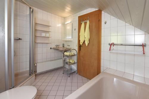 Kúpeľňa v ubytovaní Haus Brügga