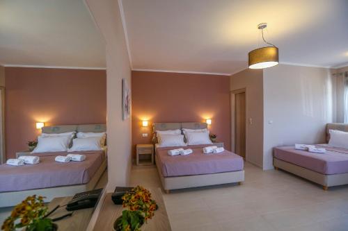 Voodi või voodid majutusasutuse Petani Resort toas
