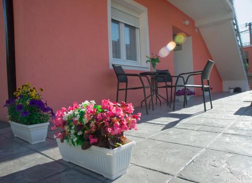 Balkón nebo terasa v ubytování Apartments Tila
