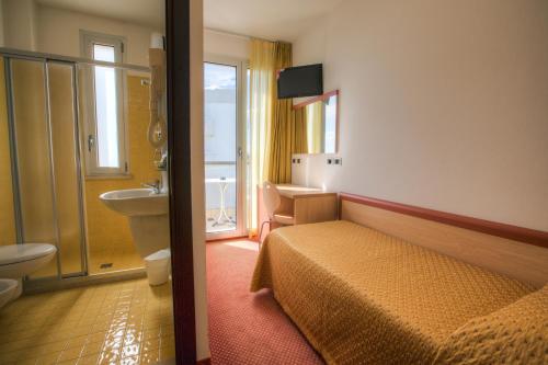 Koupelna v ubytování Hotel Tilmar