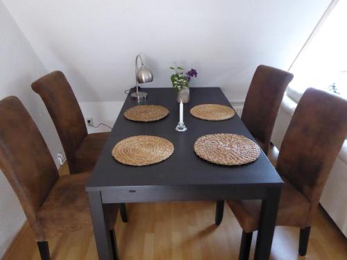 Χώρος καθιστικού στο Ostseeferienwohnung Storchennest