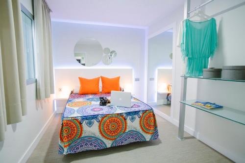 Ένα ή περισσότερα κρεβάτια σε δωμάτιο στο Valentina Beach