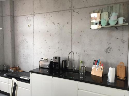 Dapur atau dapur kecil di Apartment Naumann