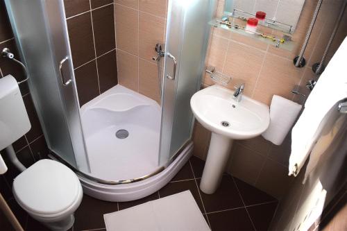 Ein Badezimmer in der Unterkunft Vila Premijer Divčibare