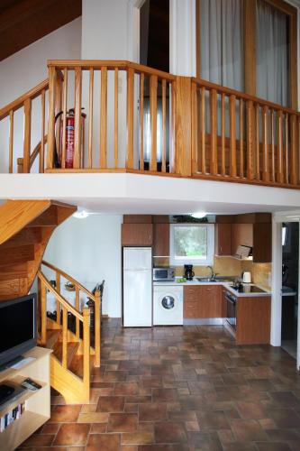 Kuchyň nebo kuchyňský kout v ubytování Kydonies Villas