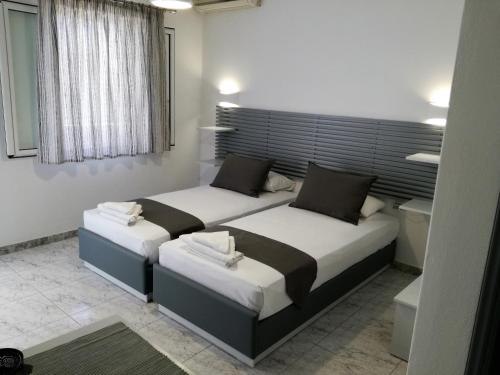 a bedroom with two beds in a room at Venus De Milo in Adamas