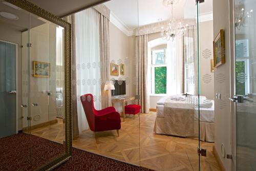 Koupelna v ubytování Zámek Ratměřice - Hotel & Resort