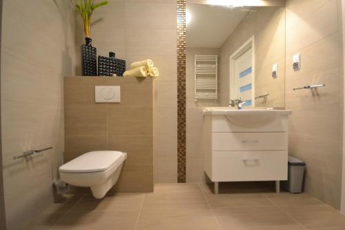 Koupelna v ubytování Grand De Luxe Solna