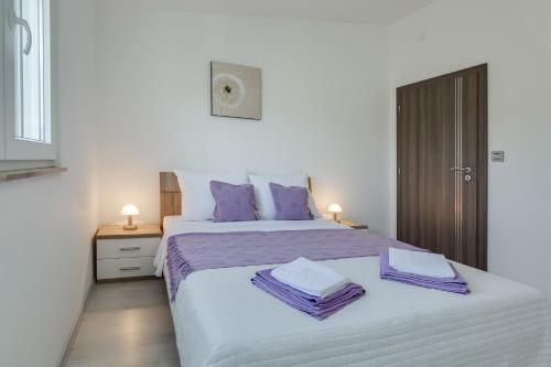 Ένα ή περισσότερα κρεβάτια σε δωμάτιο στο Modern and spacious apartment