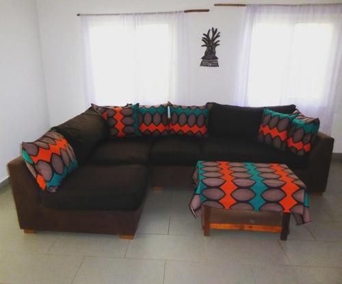 Zona de estar de Sarawally Guesthouse