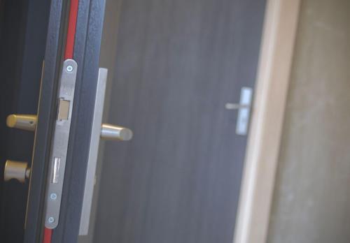 a close up of an open door to a room at Lilja Guesthouse in Höfn