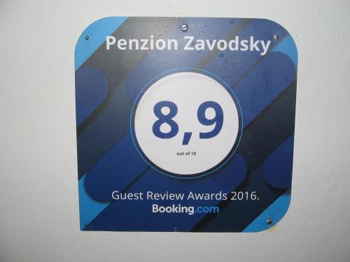 a sign for the pokemon zopolotsky event at Penzion Zavodsky in Český Krumlov