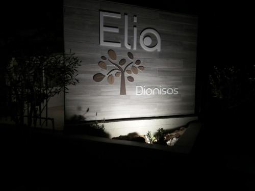 Dionisos Eliaに飾ってある許可証、賞状、看板またはその他の書類