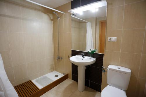 Kúpeľňa v ubytovaní Apartaments Claudia