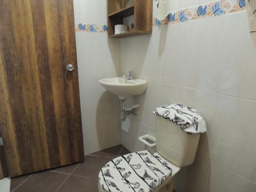 Koupelna v ubytování Hotel Turispanish