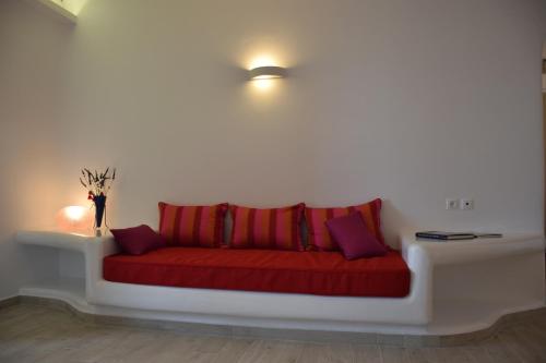 Posezení v ubytování Andromeda Mykonos Villas & Suites