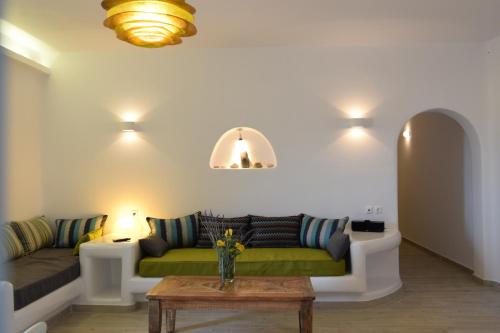 Posezení v ubytování Andromeda Mykonos Villas & Suites