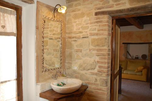 A bathroom at La Casetta Nel Bosco