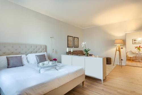 Voodi või voodid majutusasutuse Apartments Florence - MaggioTerrace toas