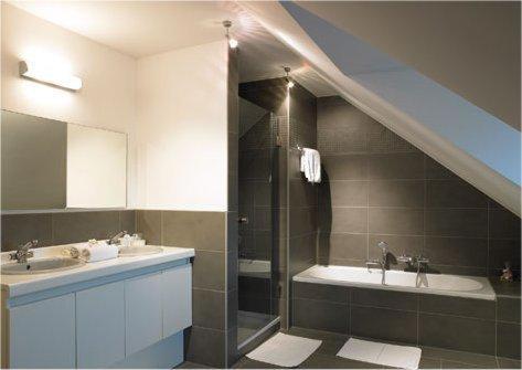 Koupelna v ubytování Hotel Salons De Vrede