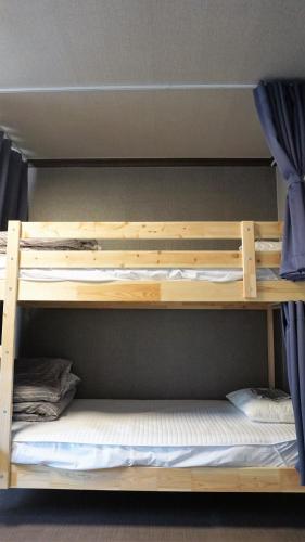 a set of bunk beds in a room at Blue Door Hostel Guesthouse in Sokcho