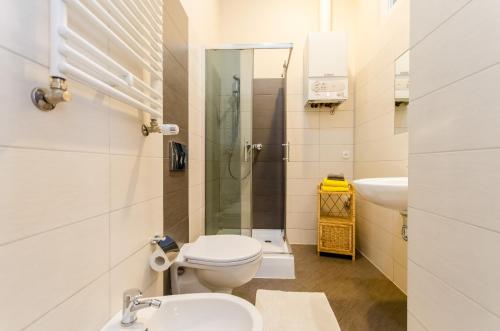 Koupelna v ubytování Fantasia Apartments
