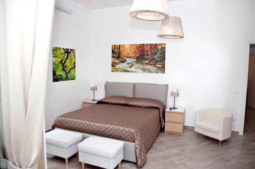 Postel nebo postele na pokoji v ubytování Maison Lumière