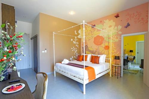 Katil atau katil-katil dalam bilik di Play La Ploen Boutique Resort and Adventure Camp