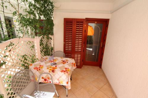 Balkón nebo terasa v ubytování Apartments Frane