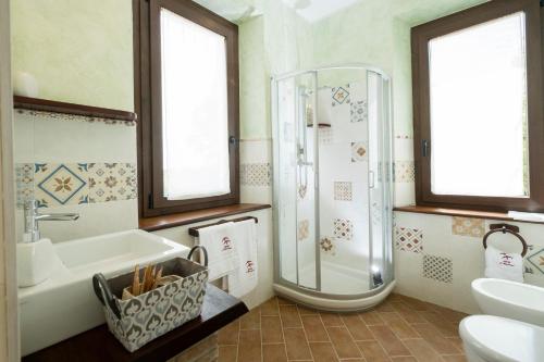 Koupelna v ubytování I Rondoni B&B