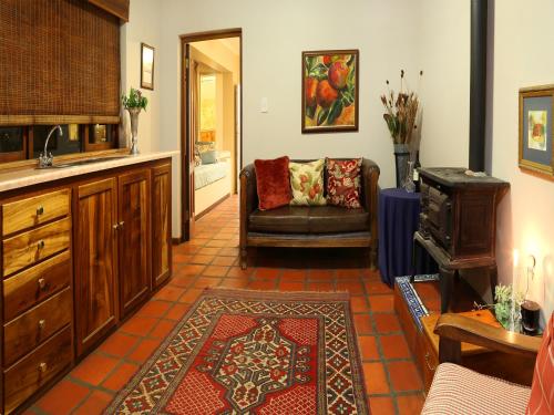 Una cocina o cocineta en Skeiding Guest Farm