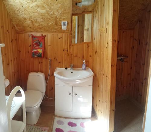 Koupelna v ubytování Jurna Recreation Farm