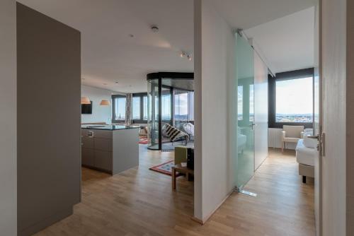 Skyflats Vienna - Rooftop Apartmentsにあるシーティングエリア