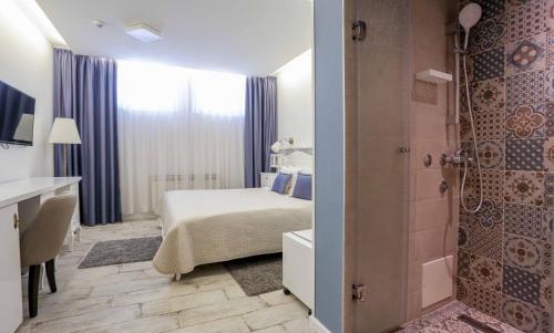Koupelna v ubytování Hotel Divan