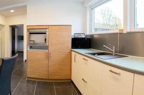 Dapur atau dapur kecil di Ferienwohnung Buchenberg