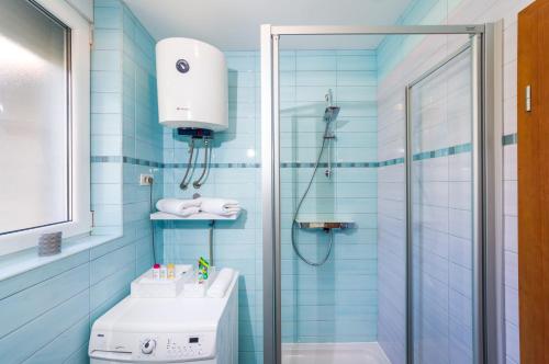 Koupelna v ubytování Apartman Lara