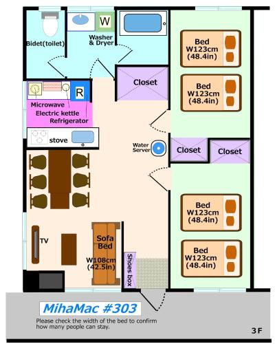 a floor plan of a building at MihaMac in Chatan
