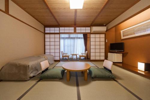 พื้นที่นั่งเล่นของ Onsen Guest House Aobato no Su