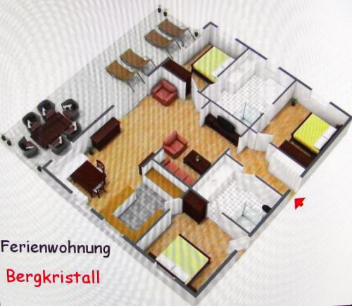 a floor plan of a room with at Bergkristall in Stummerberg