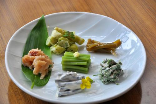ロッジの敷地内または近くでの食事または食べ物